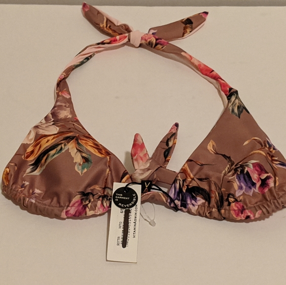 Vitamin A Talia reversible top & bikini size 6/ S - Picture 7 of 8